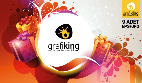 Hediye, Yılbaşı Arkaplan EPS