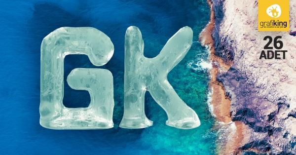 Ice Ice Baby 3 Boyutlu Buz Font